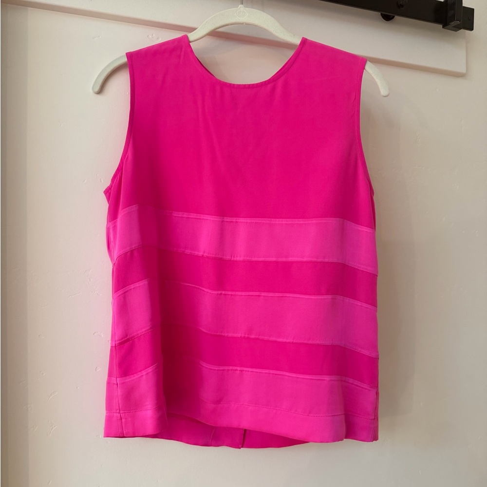 Equipment Fuchsia Sleeveless Blouse